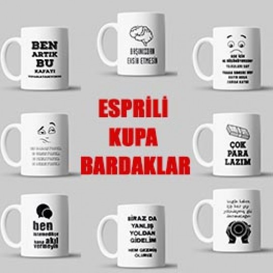 Esprili Kupa Bardaklar