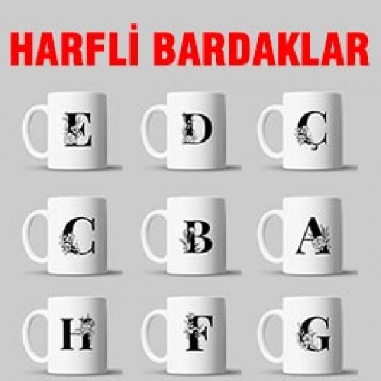 Harfli Kupa Bardaklar