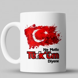 Ne Mutlu Türküm Diyene Kupa Bardak - kphd01