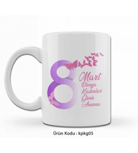 Kadınlar günü bardağı - kpkg05