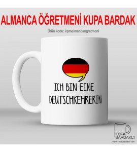 Almanca Öğretmeni Kupa Bardak