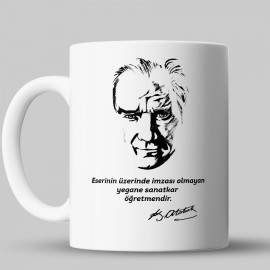 Atatürk'lü Öğretmen Bardağı - kpog04