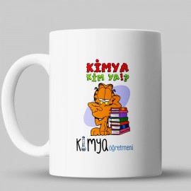 Garfield Esprili Kimya Öğretmeni Kupa Bardağı - kpog47