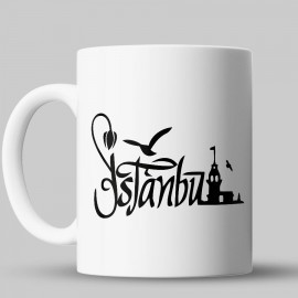 İstanbul Yazılı Kupa Bardak