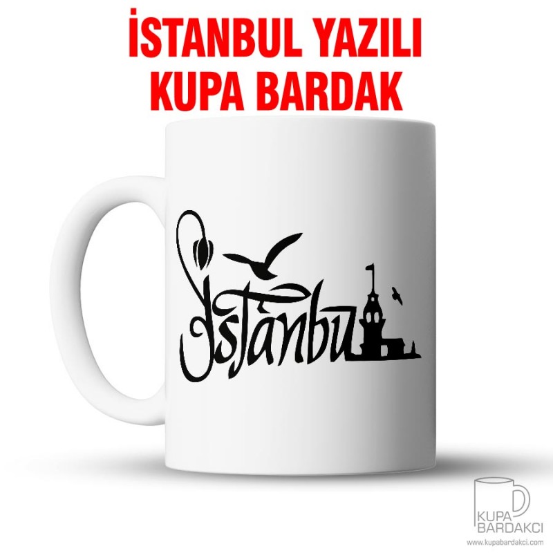 İstanbul Yazılı Kupa Bardak